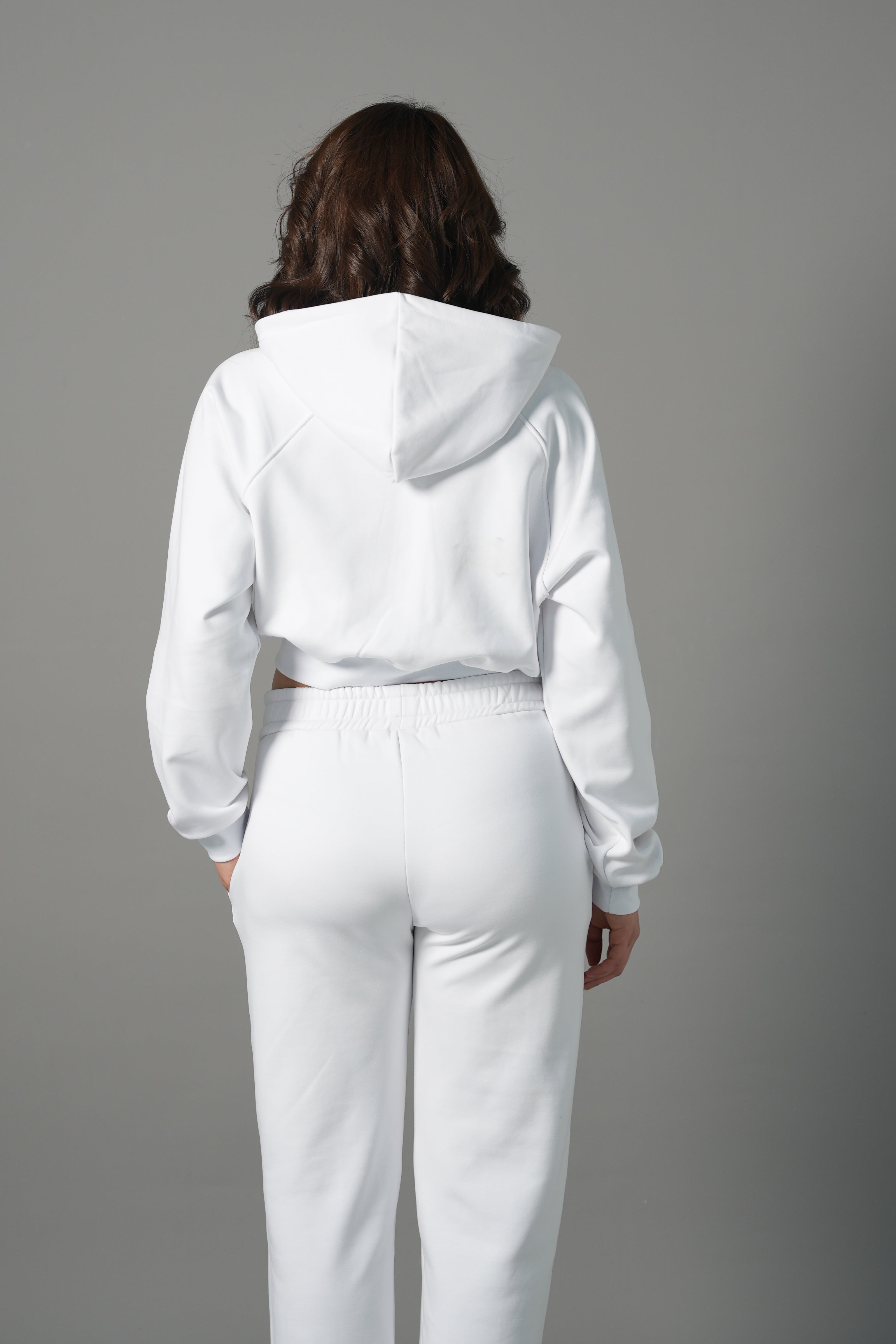 Ensemble sweat zippé à capuche oversize et pantalon barrel fit